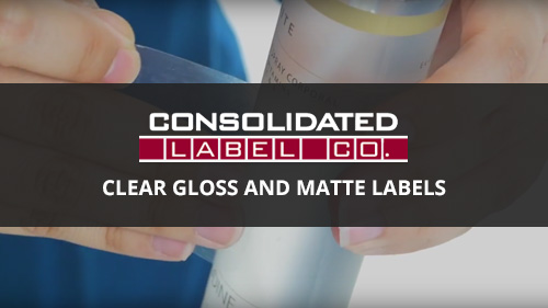clear gloss and matte labels video