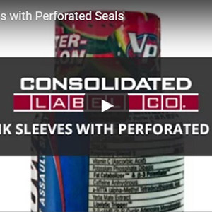 Shrink sleeves with perforated seals video