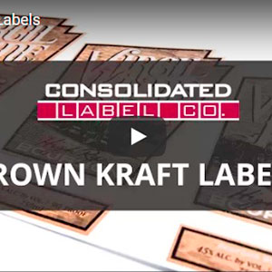 Brown kraft labels