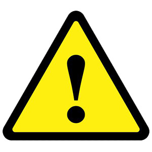 Symbol for Prop 65 warning label