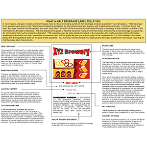Beer labeling regulations